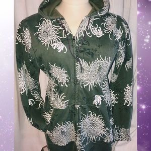 Lucky brand zip up hoodie sweater XL